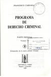Programa de derecho criminal: v. 9 vignette