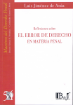 Reflexiones sobre el error de Derecho en materia penal vignette
